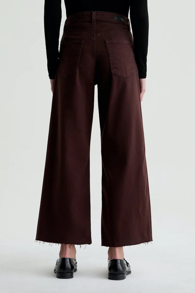 Saige Wide Leg Crop Jean- Sulfer Burnt Ember