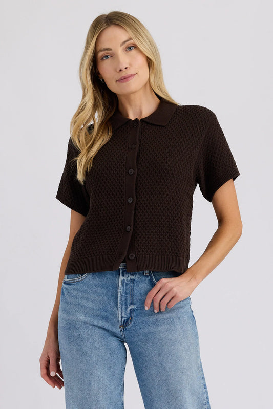 Andre Polo Top- Carob