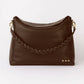 Shay Pebbled Crossbody Bag: Taupe