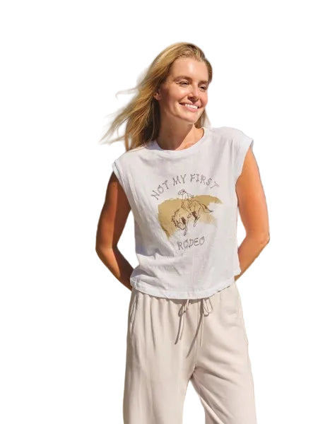 Muscle Tank Tee- 'Not my first rodeo'