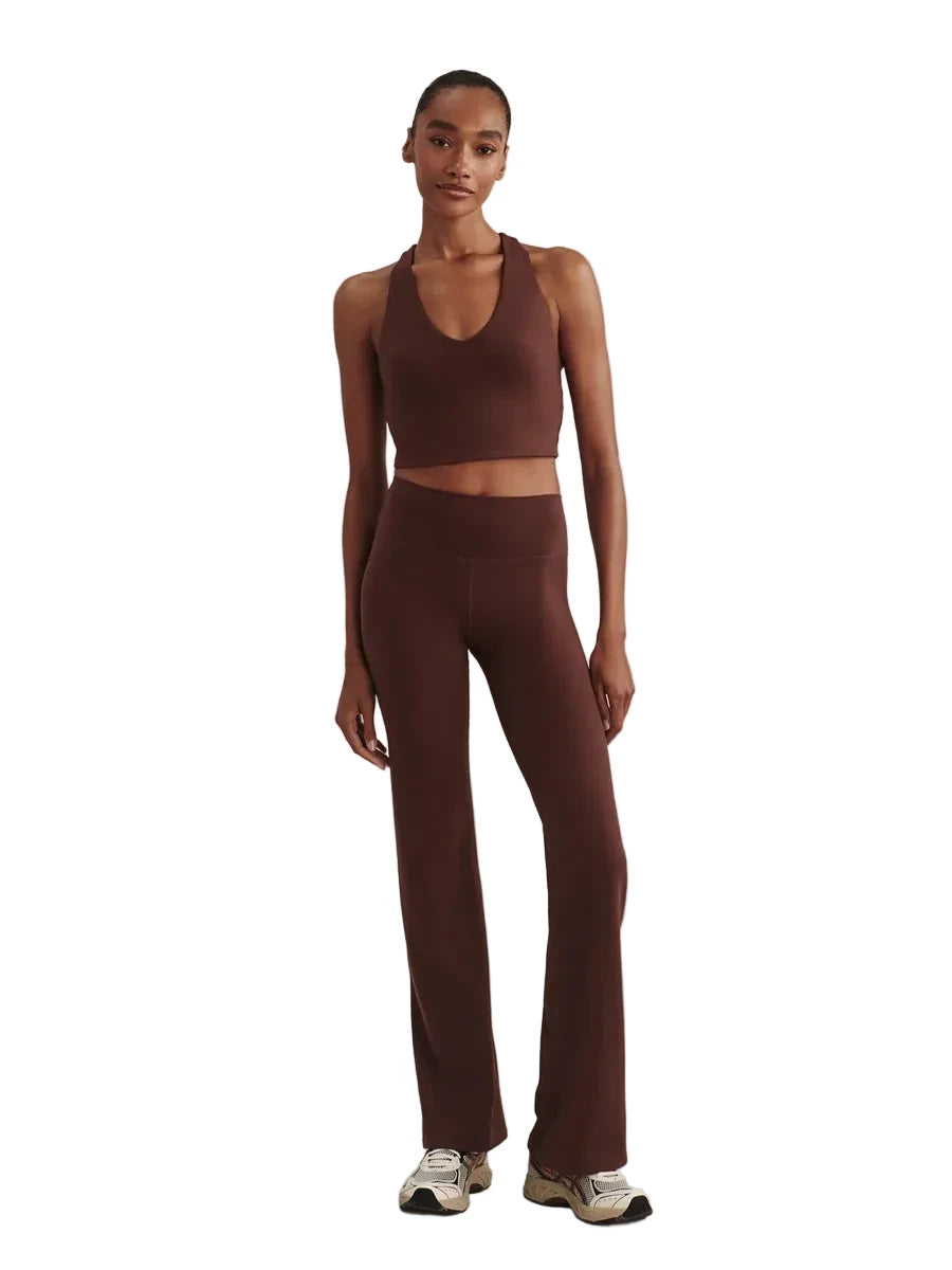Always Flare Leggings- Deep Mahogany