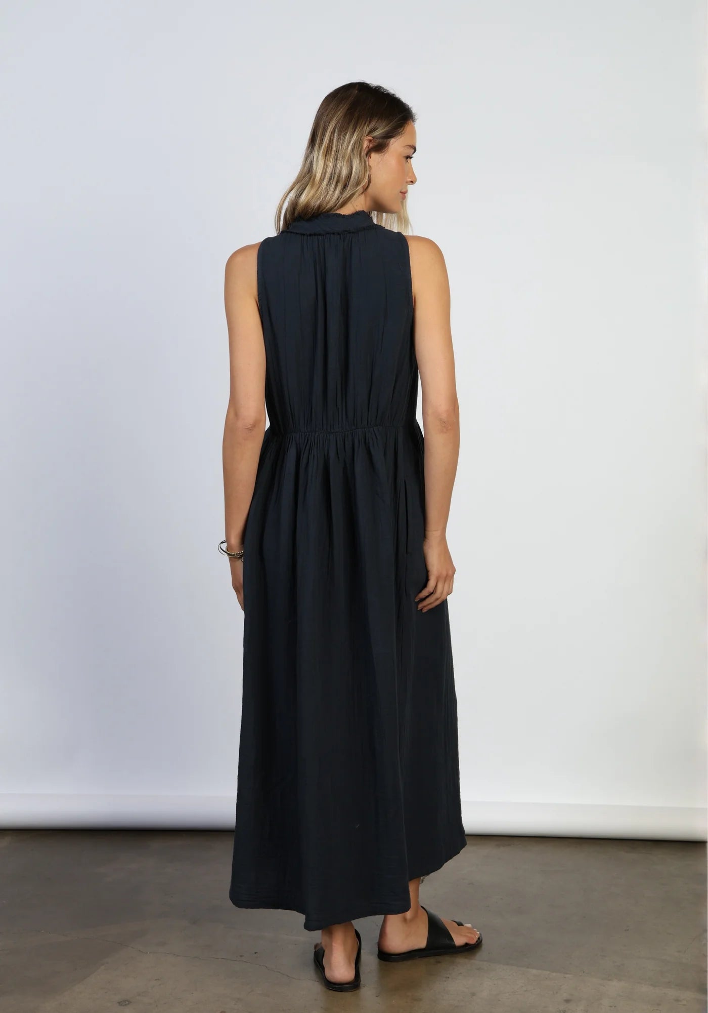 Calli Maxi Dress- Washed Black
