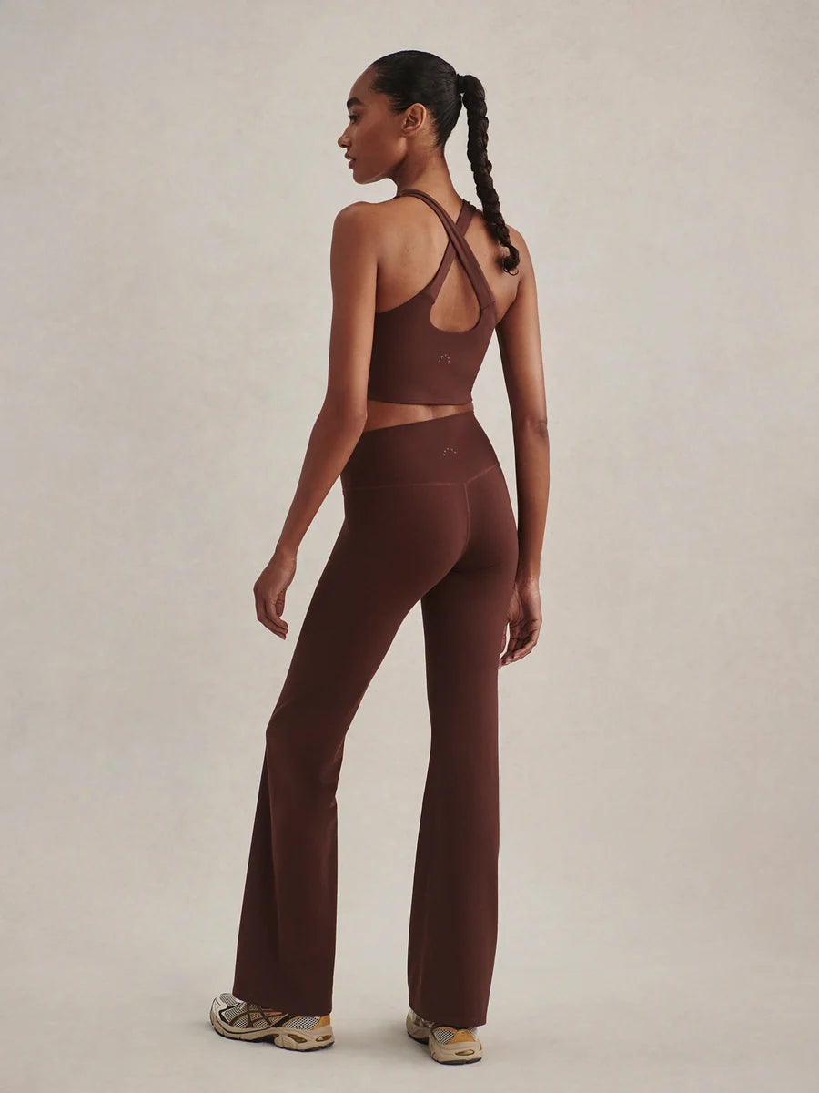 Always Flare Leggings- Deep Mahogany