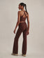 Always Flare Leggings- Deep Mahogany