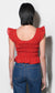 Sadie Smocked Top-Red