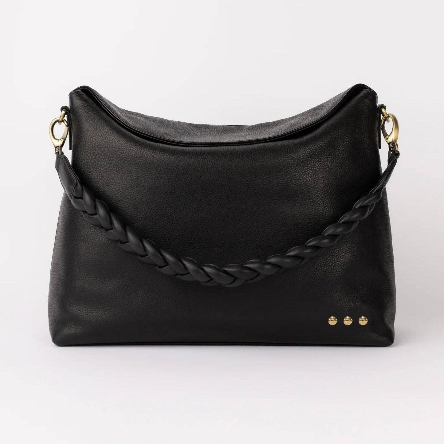 Shay Pebbled Crossbody Bag: Taupe