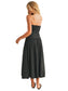 Strapless Corset Maxi Dress- Black