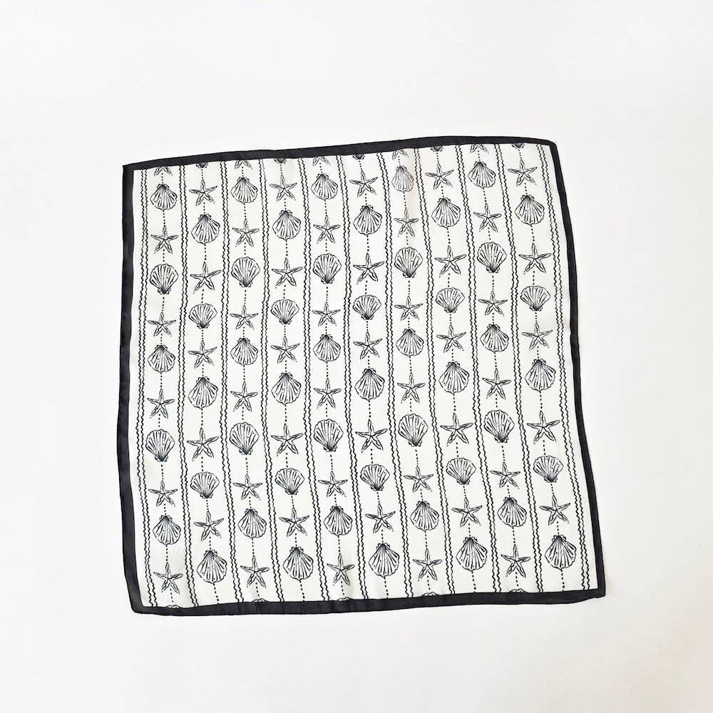 Alice Square Scarf: Brown Polka Dot
