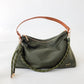 Nikki Nylon Slouchy Shoulder Bag: Black