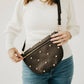 Gold Studded Westlyn Bum Bag- Brown