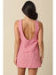 Gingham Shift Dress- Red/White