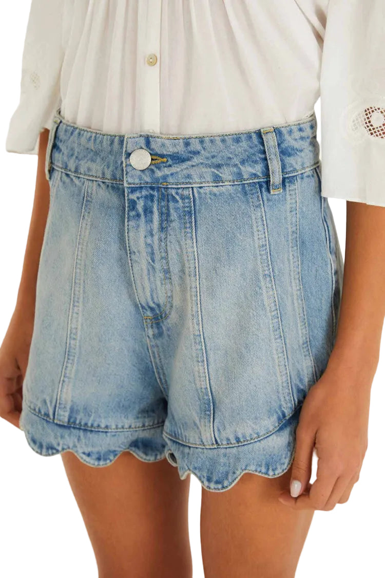Romantic Ruffle Denim Short