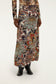 Tapestry Flowers Maxi Skirt- Beige