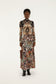 Tapestry Flowers Maxi Skirt- Beige
