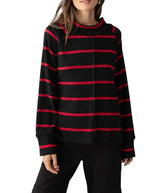 Fireside Tunic- Red/Black Stripe