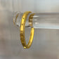 Gold Thin Bangle with Pave Trim