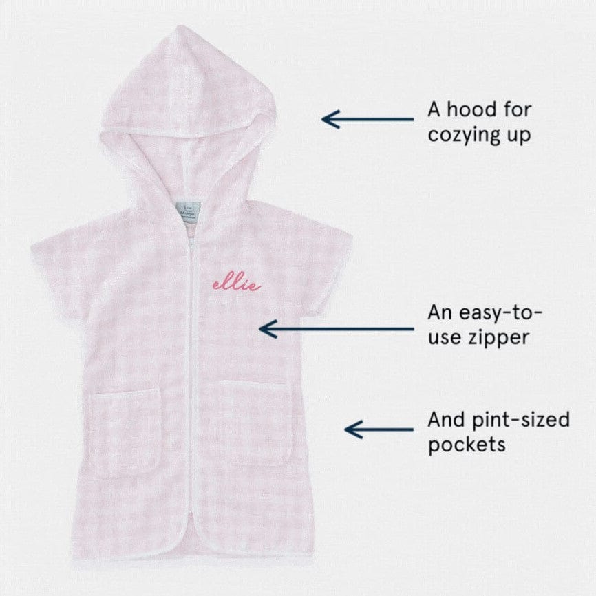 Kids Cover Up- Pink Gingham