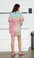 Orpha Short Sleeve Rainbow Dress