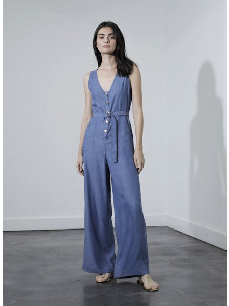 Norma Denim Jumpsuit- Chambray