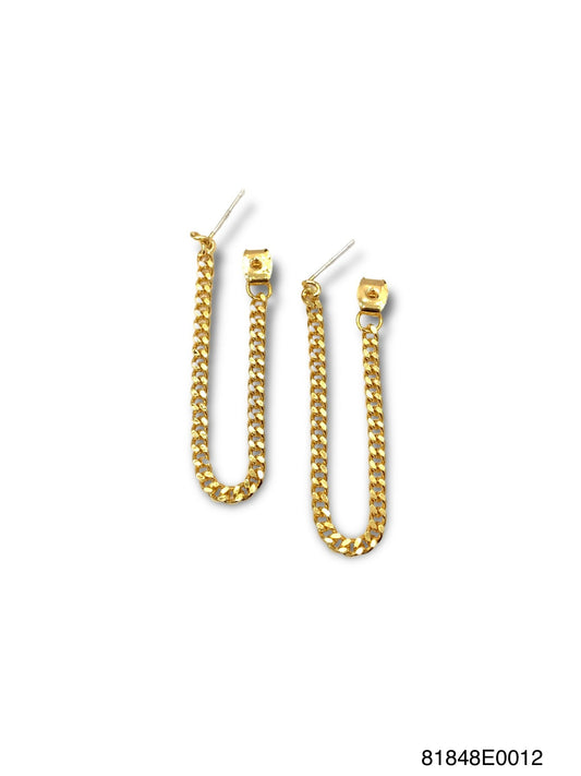 Elle soft hoop earrings- Gold