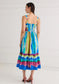 Gianna Printed Midi Dress- Sunset Stripe