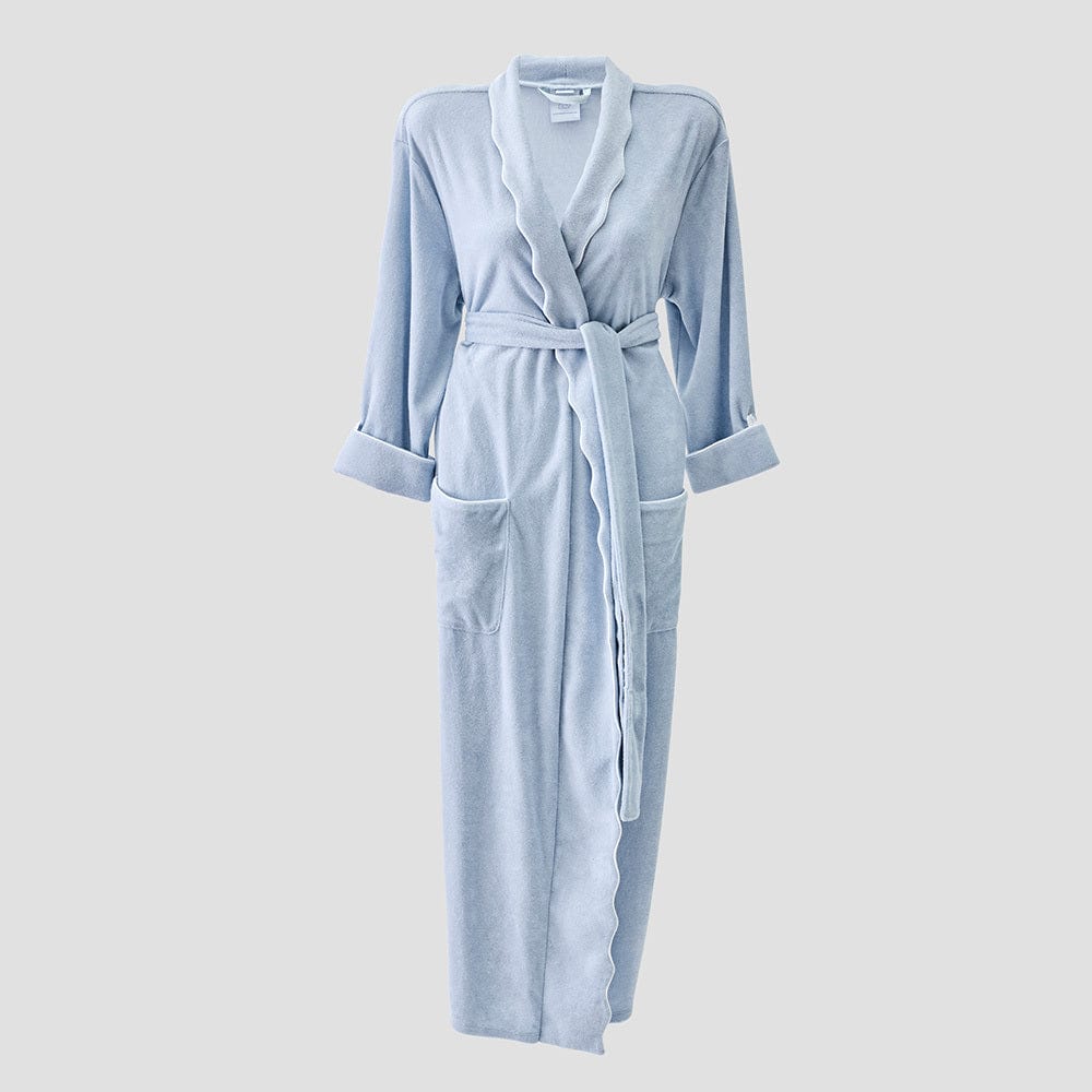 Women's Long Lightweight Robe- Robins Egg Blue