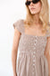 Celine Dress- Mocha Gingham