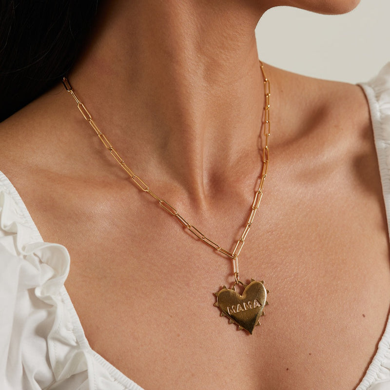 24K Gold plated Heart Pendant Necklace – The Dressing Room