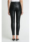 Aline Faux Leather Jeans- Black