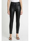Aline Faux Leather Jeans- Black