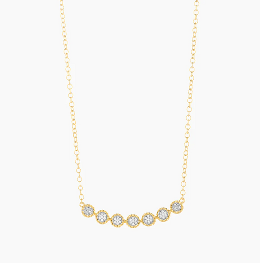 Diamond Connect Pendant Necklace- Gold