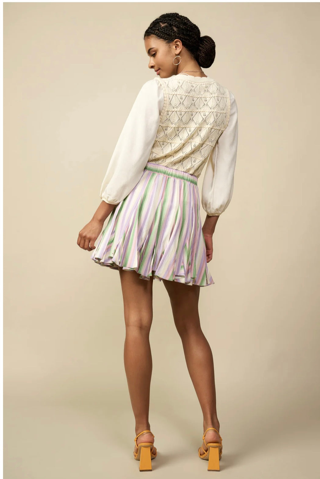 Striped Mini Skirt