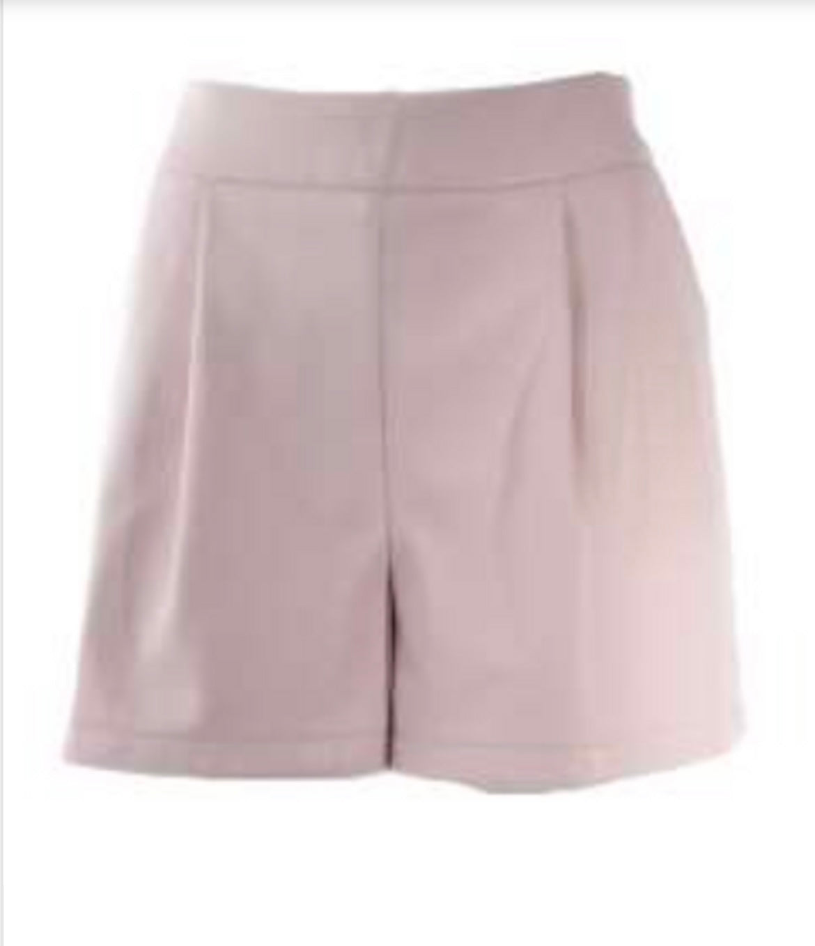 Faux Leather Shorts- Soft Pink