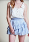 The Mini Skirt- Polka Dot Blue